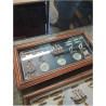 CADRE NOEUDS MARIN THERMOMÈTRE ET HORLOGE 
