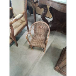FAUTEUIL ENFANT ROTIN ET...