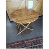 TABLE RONDE PLIANTE BAMBOU 