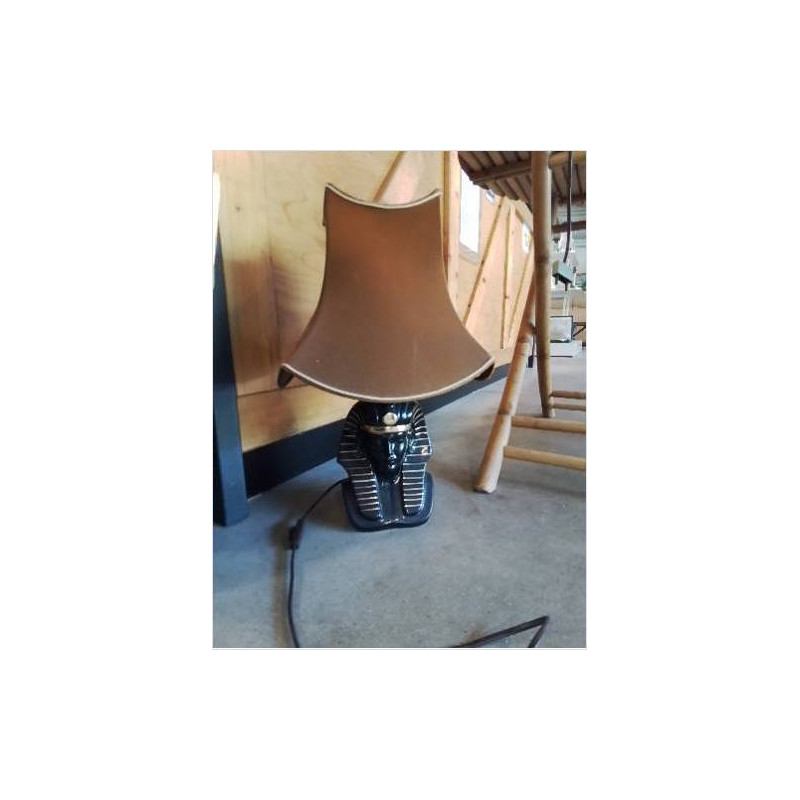 LAMPE CÉRAMIQUE AU PHARAON AJ OCRE