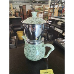 CAFETIÈRE CÉRAMIQUE VERT ET...