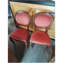 PAIRE DE CHAISES BOIS...