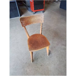 CHAISE D’ADMINISTRATION BOIS CLAIR ANNÉES 50