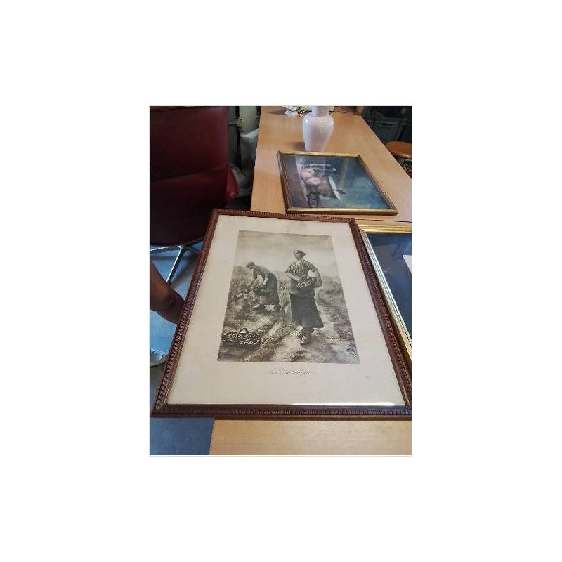 GRAVURE LES VENDANGEUSES 