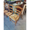 FAUTEUIL DE CHEMINÉE BOIS CLAIR PAILLÉ 