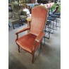 VOLTAIRE ASSISE HAUTE  VELOURS ORANGÉ 