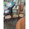 4 CHAISES BOIS ASSISE CANNÉE STYLE LOUIS PHILIPPE 