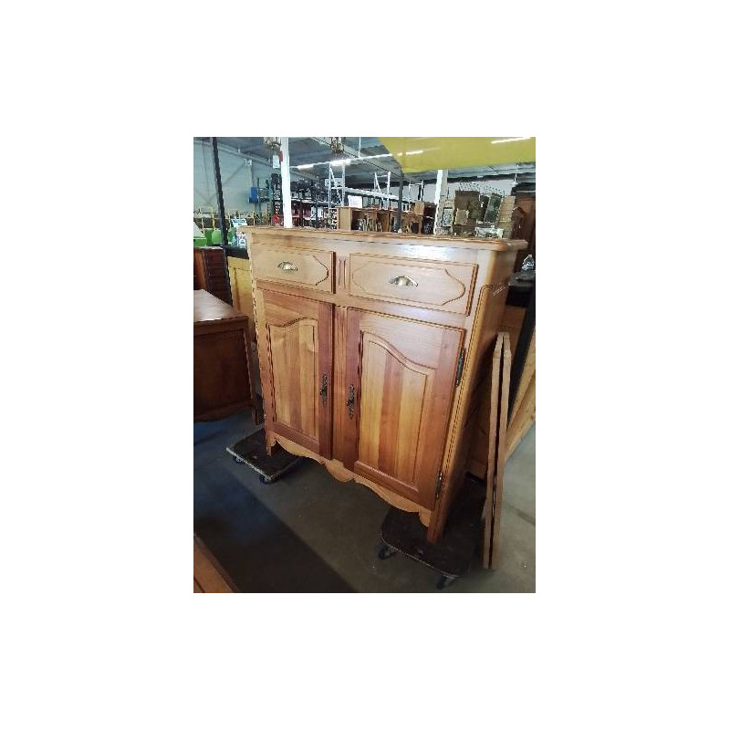 BUFFET 3 QUARTS BOIS CLAIR MOULURÉ 2 TIROIRS 2 PORTES