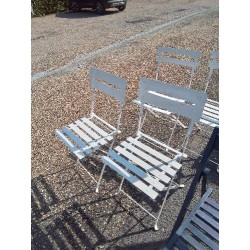 PAIRE DE CHAISES DE JARDIN...