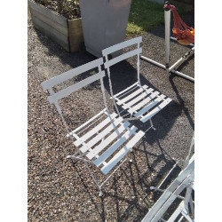PAITE DE CHAISES DE JARDIN...