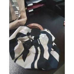 SAC ANNEAUX BOIS NOIR BLANC...