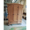 ARMOIRE LINGERE ET PENDERIEEN PIN 3 PORTES 2 TIROIRS 