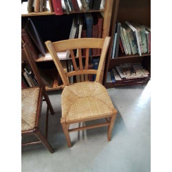 CHAISE BOIS CLAIR PAILLÉ...