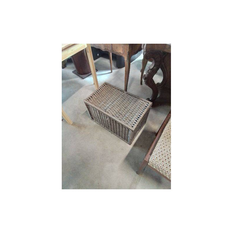 COFFRE VANNERIE TAUPE