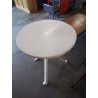 TABLE RONDE DE JARDIN RÉSINE BLANC GRANDSOLEIL