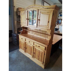 BUFFET VITRÉ PIN 2 CORPS 6...