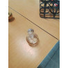 FLACON A PARFUM VERRE SOUFFLÉ DORE DEBUT XXE 