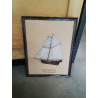CADRE DEMI COQUE SLOOP BERMUDIEN 1804