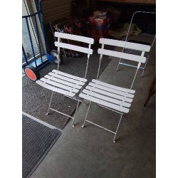 PAIRE DE CHAISES DE JARDIN...