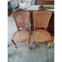 PAIRE DE CHAISES BOIS CLAIR...