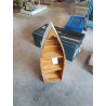 ÉTAGÈRE BATEAU PIN 3 NICHES 