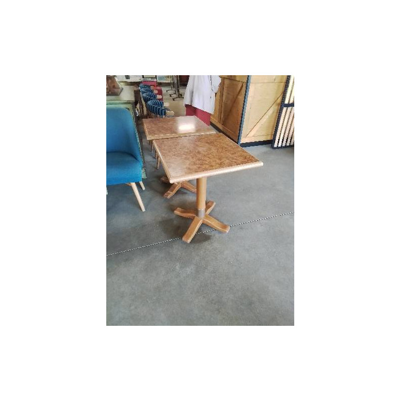 TABLE CARRÉ BISTROT BOIS CLAIR