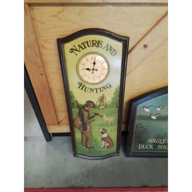 CADRE HORLOGE NATURE AND HUNTING COUNTRY CORNER 