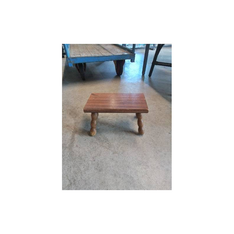 REPOSE PIEDS RECTANGULAIRE BOIS PIEDS CHAPELET 