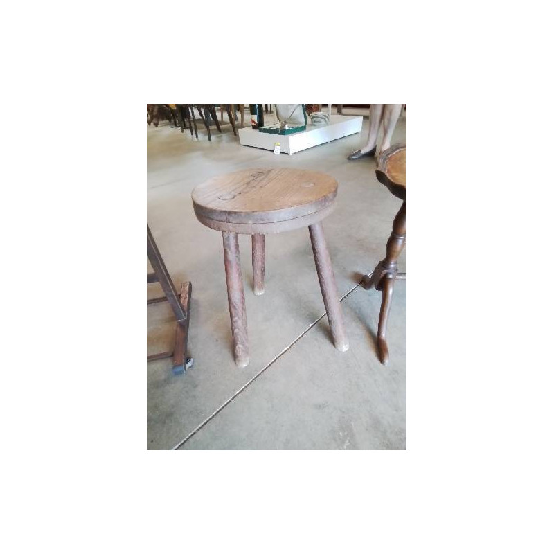 PORTE PLANTE ROND BOIS TRIPODE 
