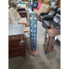 COLONNE RANGE CD’S RÉSINE BLEU SOCLE BOIS CLAIR