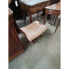 REPOSE PIEDS BOIS CLAIR TISSU ROSÉ 