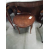 TABLE BASSE RONDE PIEDS GALBES STYLE RÉGENCE 
