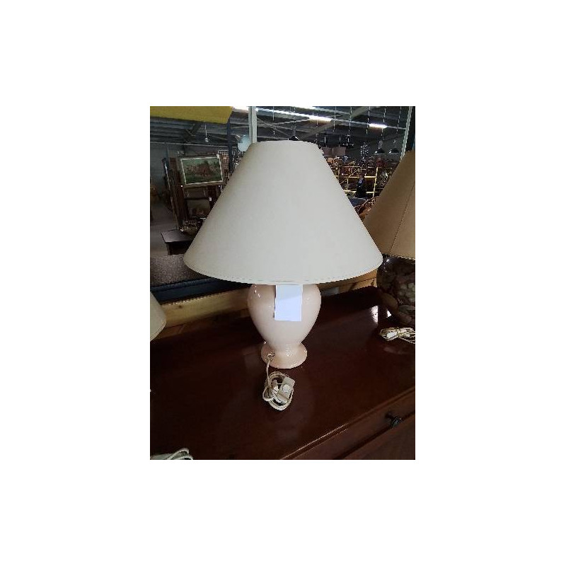 LAMPE CÉRAMIQUE ROSÉ AJ ECRU