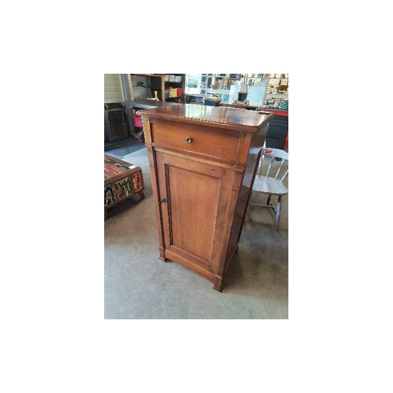 MEUBLE BOIS CLAIR MOULURÉ 1 PORTE STYLE DIRECTOIRE 