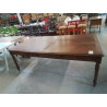 BUREAU D ADMINISTRATION  CHENE 2 TIROIRS PIEDS TOURNÉS DEBUT XXE 219X118X75