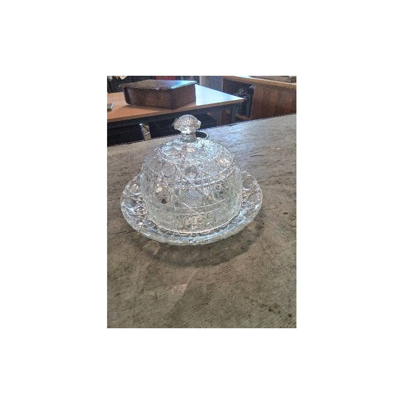 CLOCHE A FROMAGE CRISTAL TAILLÉ 