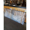 SOMMIER CADRE MÉTAL GRIS A LATTES 90X200CM