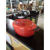 COCOTTE OVALE FONTE ÉMAILLÉE ROUGE