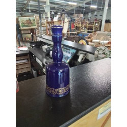 BOUTEILLE VERRE BLEU LISERÉ...