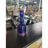 BOUTEILLE VERRE BLEU LISERÉ DORÉ GIEN