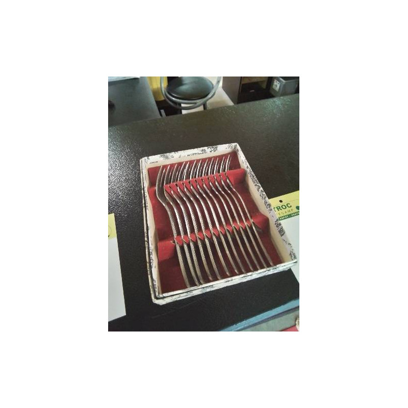 12 FOURCHETTES A ESCARGOT INOX