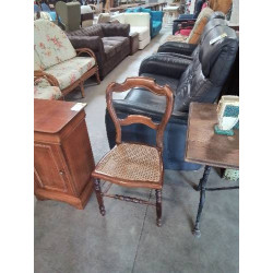 CHAISE BOIS CANNÉ DOSSIER...