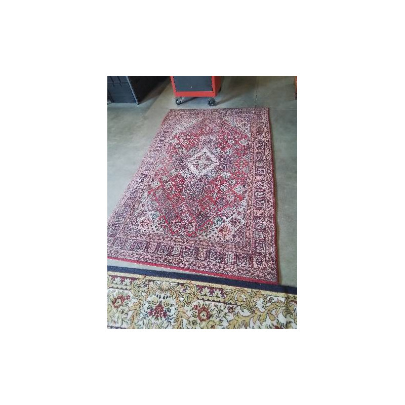 TAPIS LAINE ROUGE BLEU ECRU 235X150CM