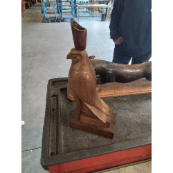 SCULPTURE BOIS FAUCON...