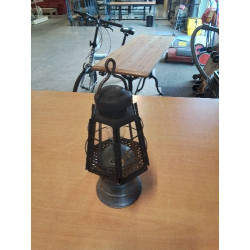 LANTERNE METAL ET VERRE 