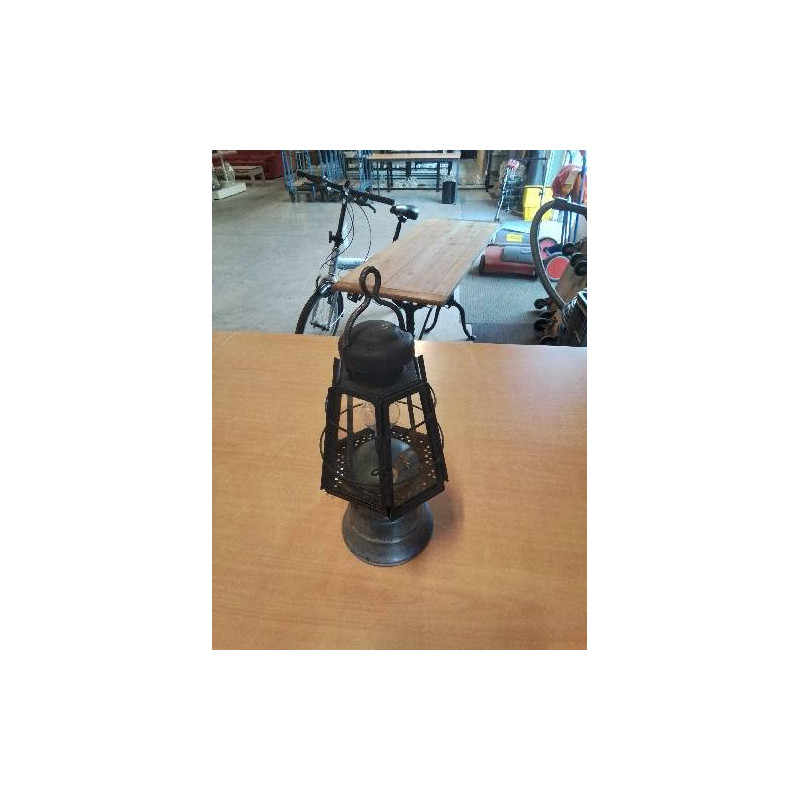 LANTERNE METAL ET VERRE 