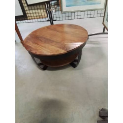 TABLE BASSE RONDE FER FORGÉ...