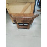 CONSOLE DEMI LUNE BOIS ART DECO