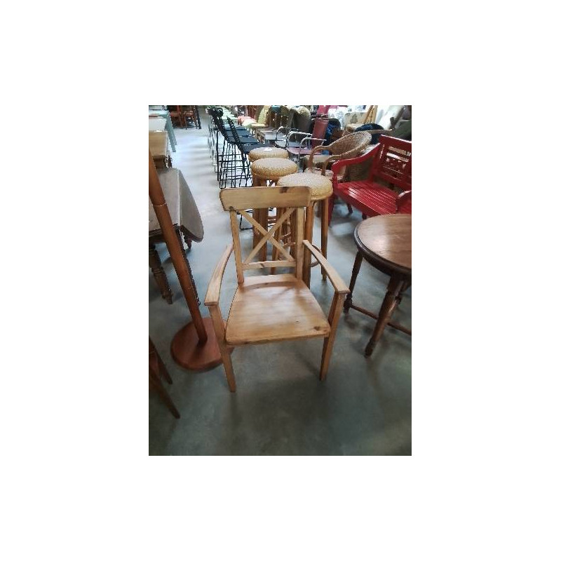 FAUTEUIL PIN DOSSIER A CROISILLON