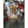FAUTEUIL PIN DOSSIER A CROISILLON
